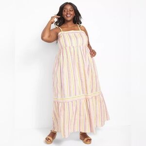 Lane Bryant stripped Maxi dress